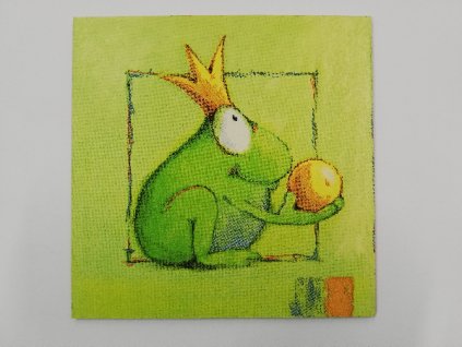 Obrázek na destičce 15 x 15 Žabí princ