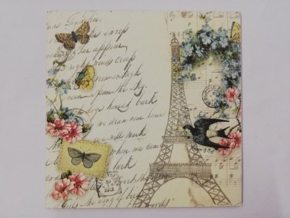 Obrázek na destičce 16 x 16 cm Eifelovka s písmem