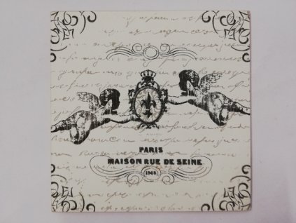 Obrázek na destičce 16 x 16 cm Andílci