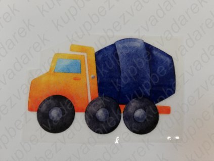 Nažehlovací obrázek na folii stavební stroj č.1 10 x 6,5 cm