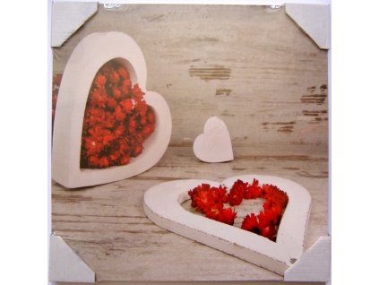 Obraz na desce 30 x 30 cm Láska 2