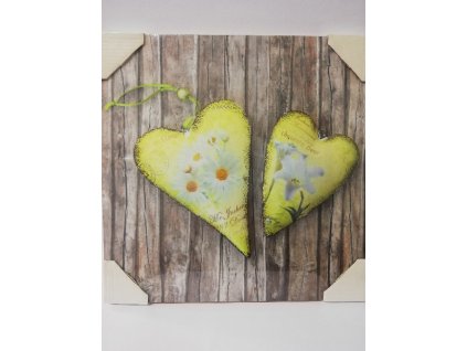 Obraz na desce 30 x 30 cm Srdce 2