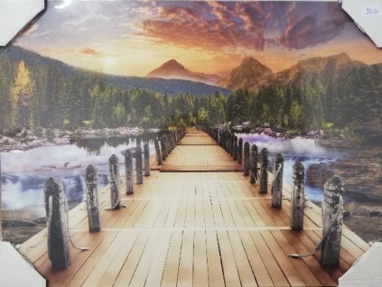 Obraz na desce 40 x 30 cm Molo 3