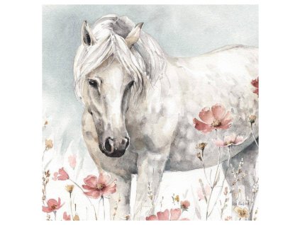 Obraz na desce 30 x 24 cm Divoké koně 1