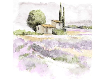 Obraz na desce 30 x 30 cm Elegantní levandule