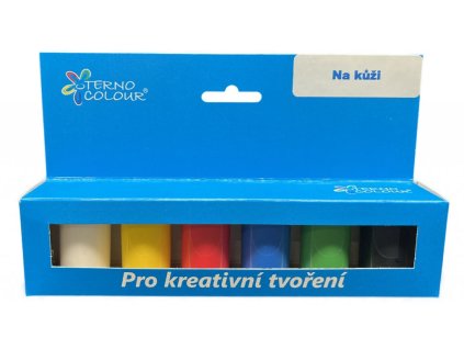 Sada barev na kůži 6 ks klasických barev