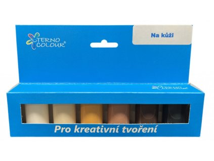 Sada barev na kůži 6 ks základních barev