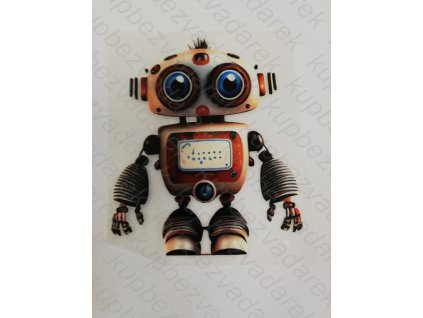 Nažehlovací obrázek na folii Robot č. 1 9 x 8 cm