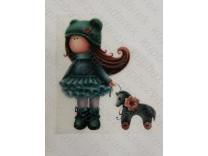 Nažehlovací obrázek na folii Elenka č.1 10 x 8 cm