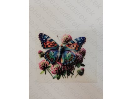 Nažehlovací obrázek na folii Motýl č.2 6 x 6 cm
