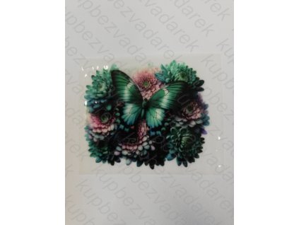 Nažehlovací obrázek na folii Motýl č.11 5 x 6 cm