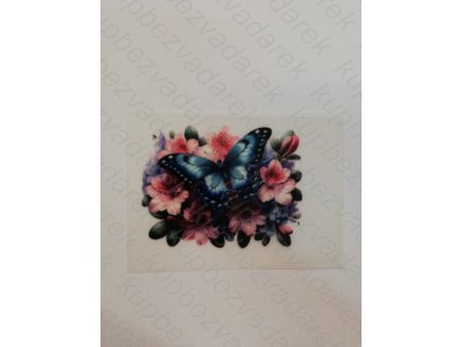 Nažehlovací obrázek na folii Motýl č.12 4 x 5,5 cm