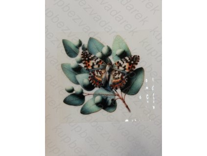 Nažehlovací obrázek na folii Motýl č.15 6 x 6 cm