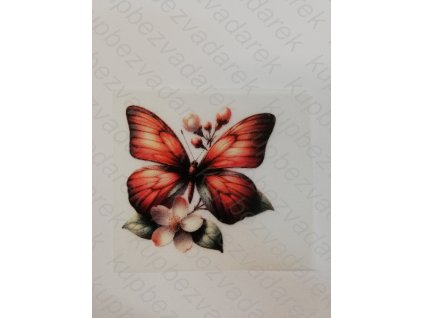 Nažehlovací obrázek na folii Motýl č.19 6 x 6 cm
