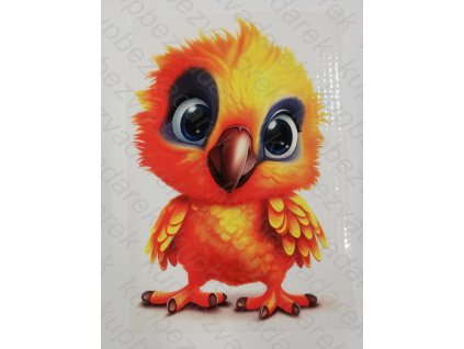 Nažehlovací obrázek na folii Ptáček č.2