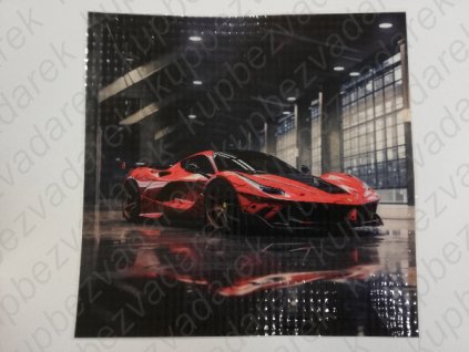 Nažehlovací obrázek na folii Auto č.2 22 x 22 cm