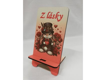 Stojan na telefon Králíček z lásky