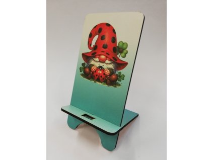 Stojan na telefon Trpaslík s beruškou