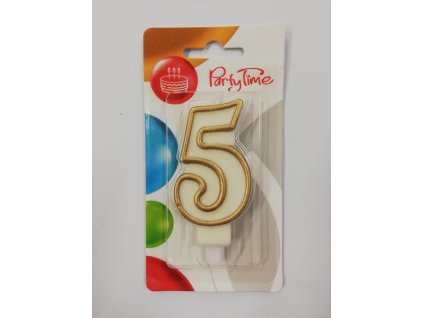 Svíčka dortová Arpex číslo 5