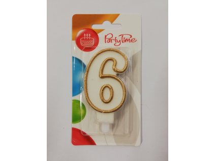 Svíčka dortová Arpex číslo 6