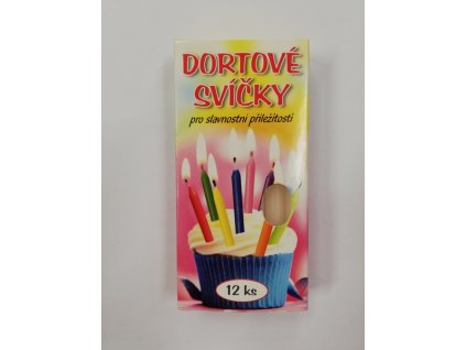 Svíčky dortové 10cm 12 ks