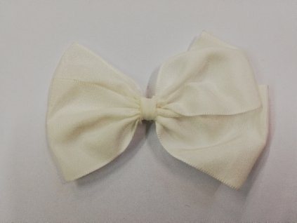 Dětská sponka do vlasů mašle bílá