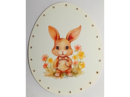 Dno na pletení pedigem zdobené vejce 16 cm velikonoce 2