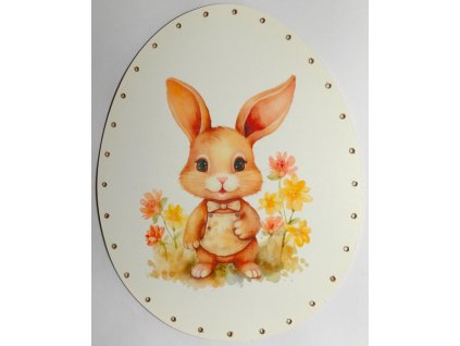 Dno na pletení pedigem zdobené vejce 20 cm velikonoce 6