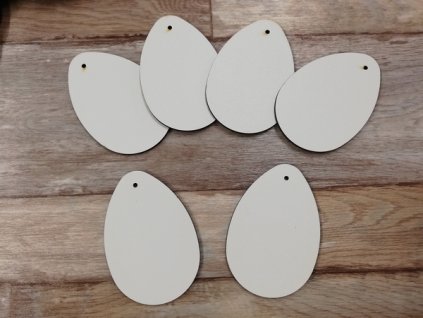 Dřevěný výřez pro další tvoření vajíčko 10cm