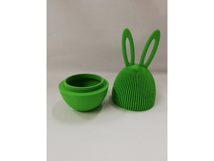 Velikonoční dekorace výtisk 3D 13 x 6 zajíc kinder zelený 2