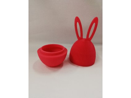 Velikonoční dekorace výtisk 3D 13 x 6 zajíc kinder růžový 2