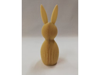Velikonoční dekorace výtisk 3D 13 x 4,5 cm zajíc tělový