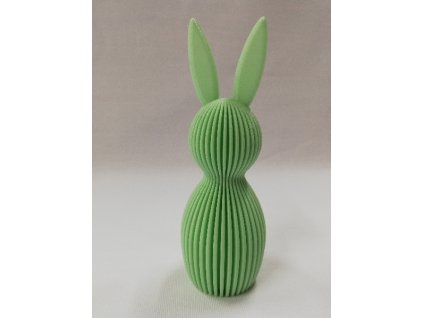 Velikonoční dekorace výtisk 3D 11 x 3,5 zajíc zelenkavý
