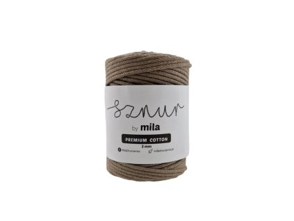 Bavlněná šňůra PREMIUM COTTON 100m - béžová