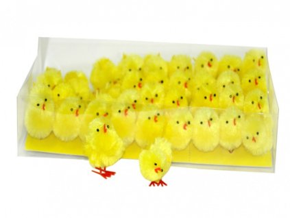 Plastová dekorace Velikonoční kuřátko 3cm