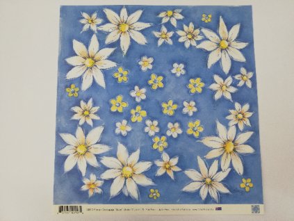 Scrapbooking papír 30x30 cm Sedmikráska