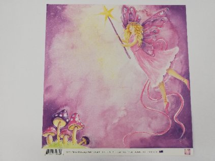 Scrapbooking papír 30x30 cm Víla