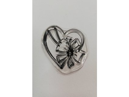 Razítko silikonové Valentýn 4 3,5 x 3,5 cm