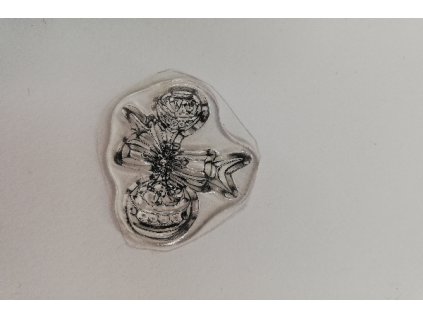 Razítko silikonové Vánoce 1 3 x 2,5 cm