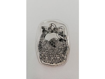 Razítko silikonové Velikonoce košík 4 x 3 cm
