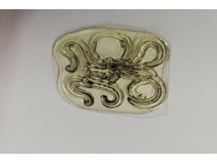 Razítko silikonové zvířata chobotnice 4 x 3,5 cm