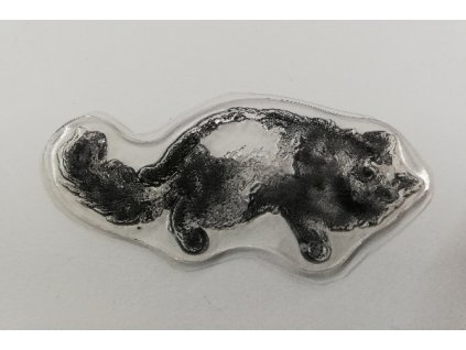 Razítko silikonové zvířata kočka stojící 5 x 3 cm