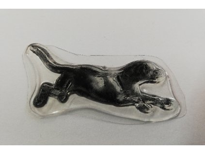 Razítko silikonové zvířata pes běžící 4,5 x 2,5 cm