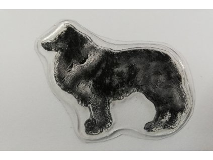 Razítko silikonové zvířata pes Kolie 5 x 4 cm