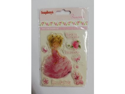 Razítko transparentní Princezna v růžovém