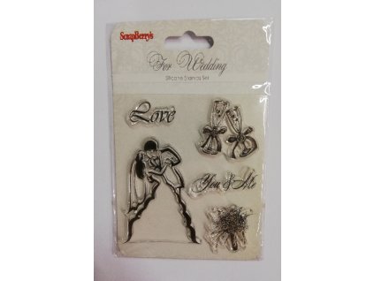 Razítko transparentní Svatební den