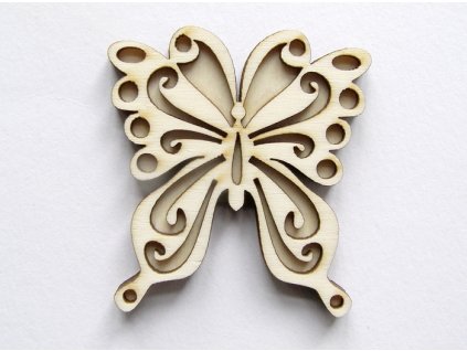 Razítko z překližky motýl 6 cm