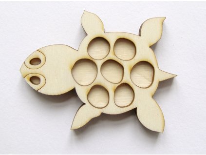 Razítko z překližky želvička 7 cm