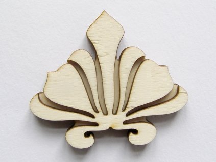 Razítko z překližky ornament č.5 6 cm