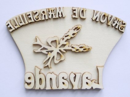 Razítko z překližky Lavande, Marseille 10,8 cm